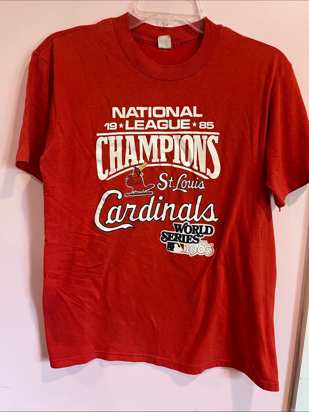 Vintage St. Louis Cardinals 1985 National League Champions T-Shirt - Red
